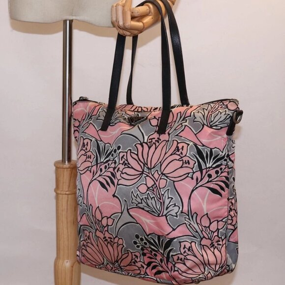 PRADA Tote Bag Nylon Pink Auth - Picture 1 of 16